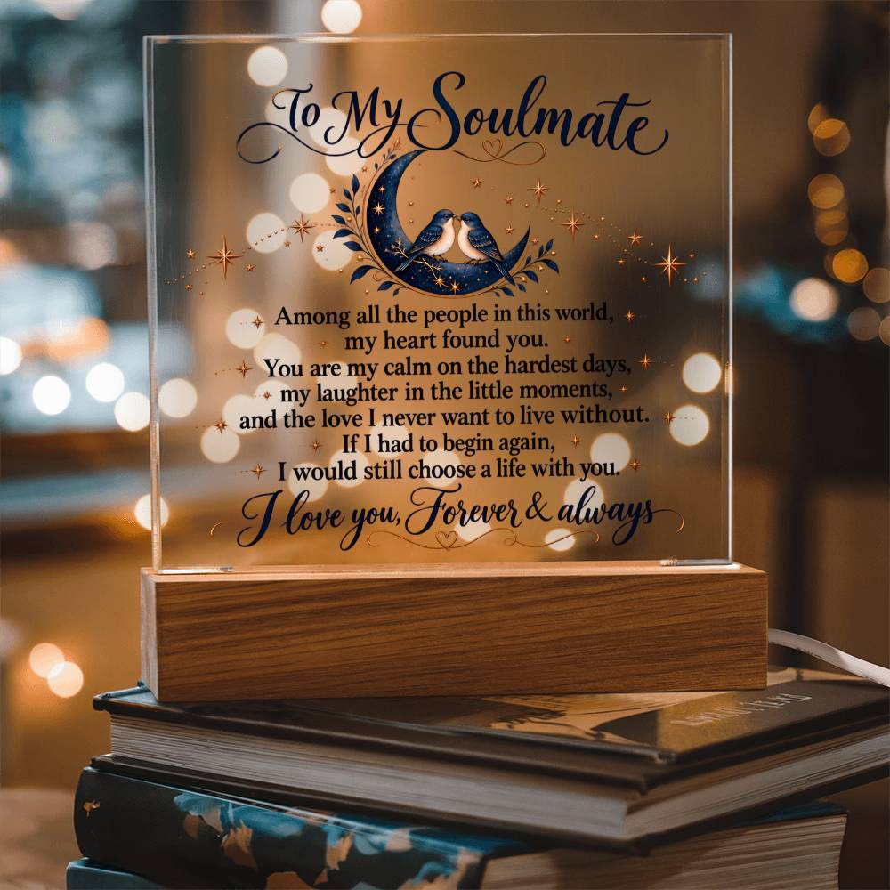 Acrylic Square Plaque – Soulmate Plaque