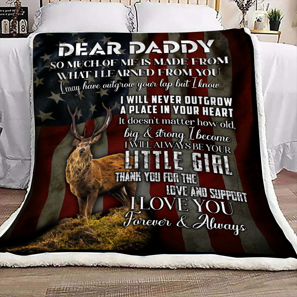 Dear Daddy - So Much of Me Premium Mink Sherpa Blanket