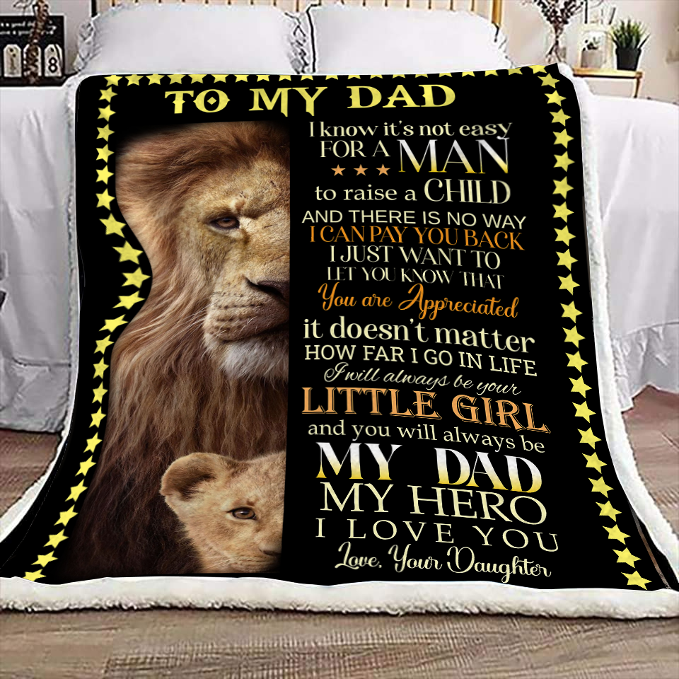 To My Dad - You Are Appreciated Premium Mink Sherpa Blanket