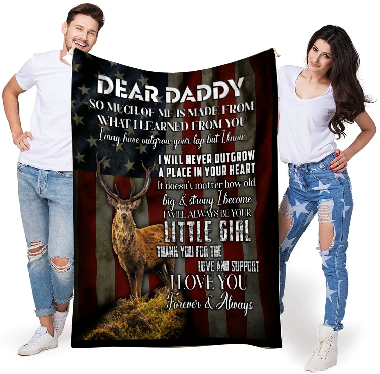 Dear Daddy - So Much of Me Premium Mink Sherpa Blanket