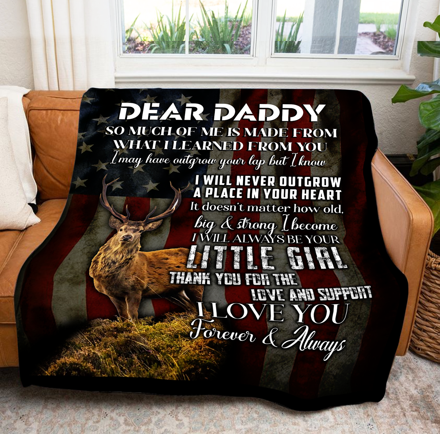 Dear Daddy - So Much of Me Premium Mink Sherpa Blanket