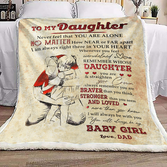 To My Daughter | Always in My Heart | Blanket