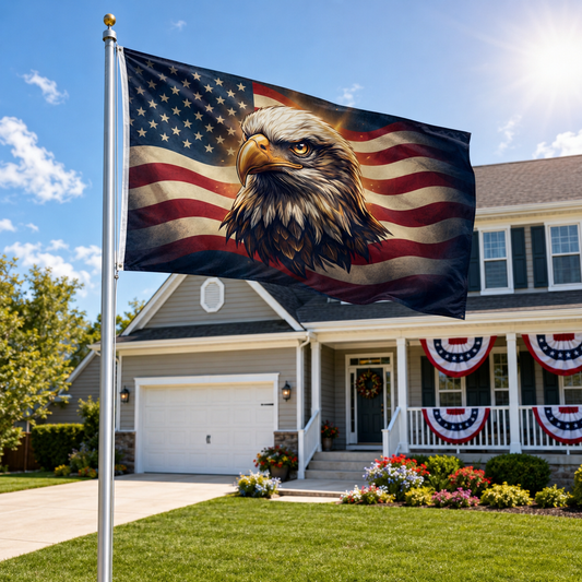 American Eagle Flag - Double-Sided Patriotic Flag