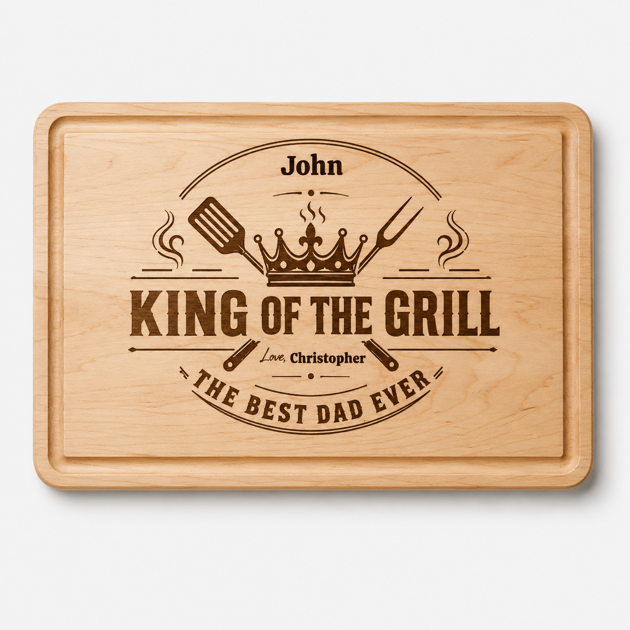 Custom Dad Grilling Cutting Board Father’s Day Gift