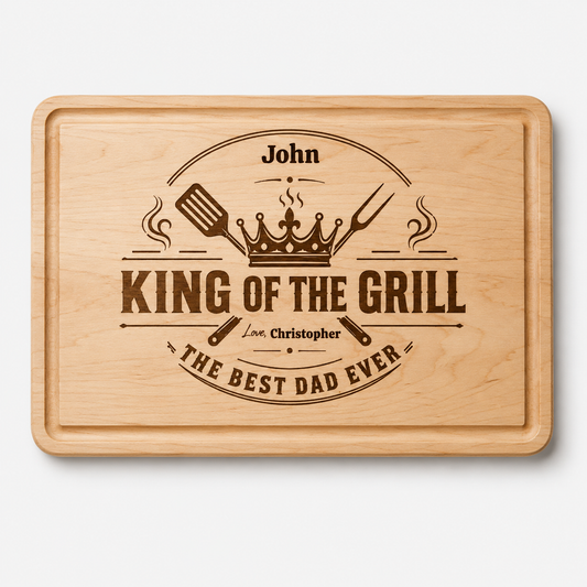 Custom Dad Grilling Cutting Board Father’s Day Gift