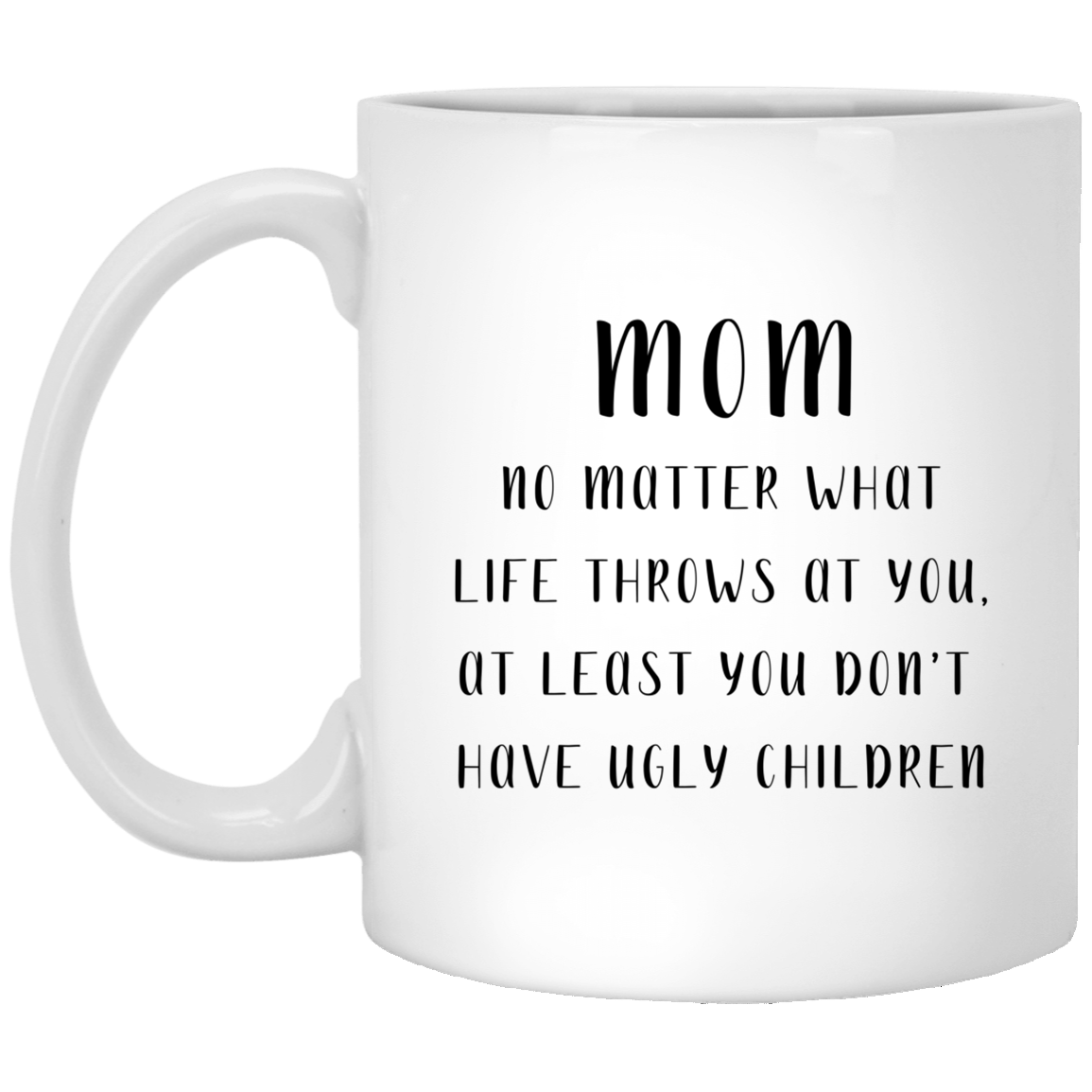 Mom No Matter What White Mug