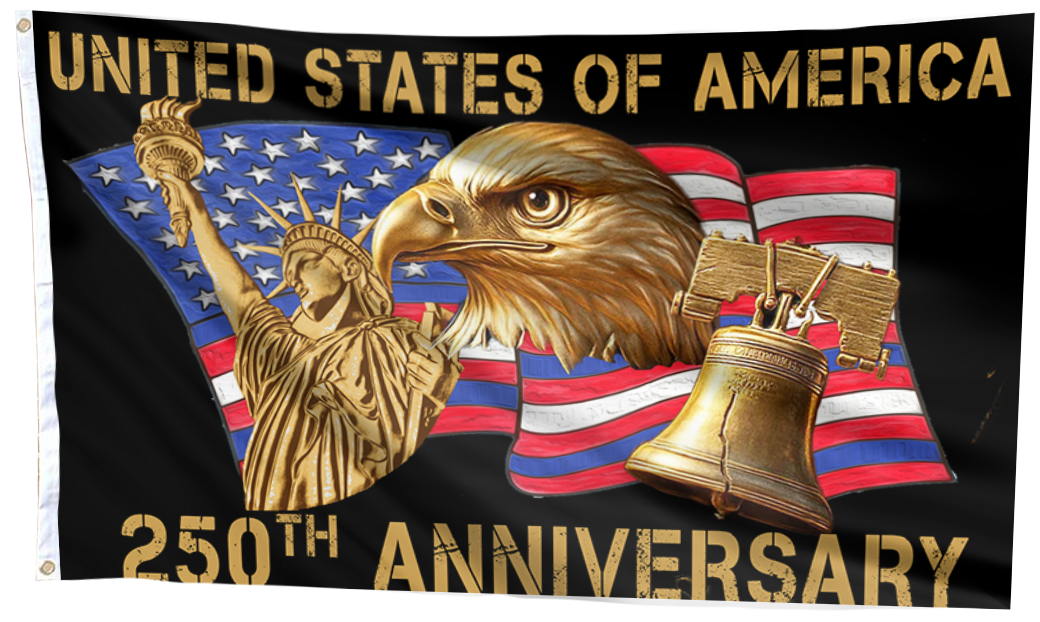 United States of America 250th Anniversary Flag