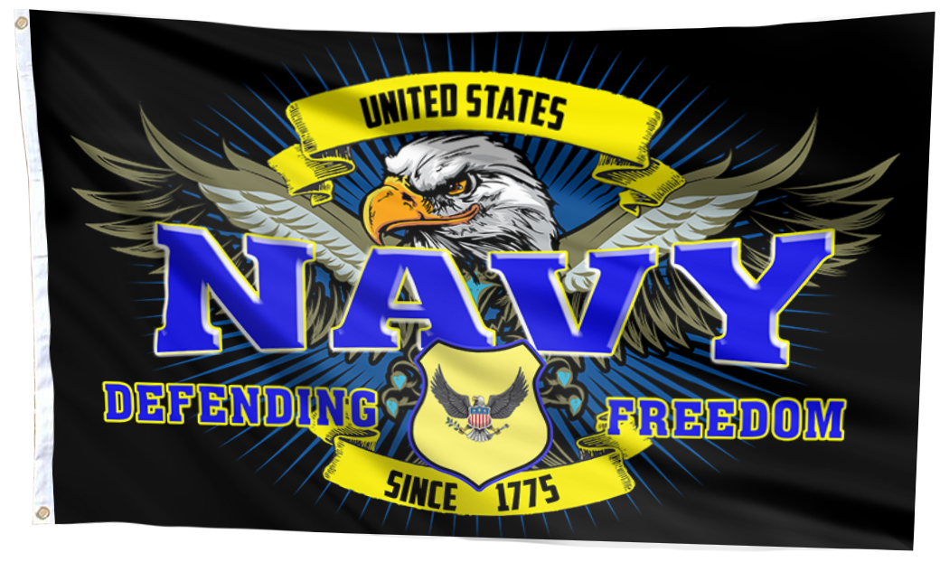 Navy Defending Freedom Since 1775 Flag