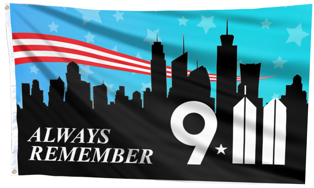Always Remember 9.11 Flag