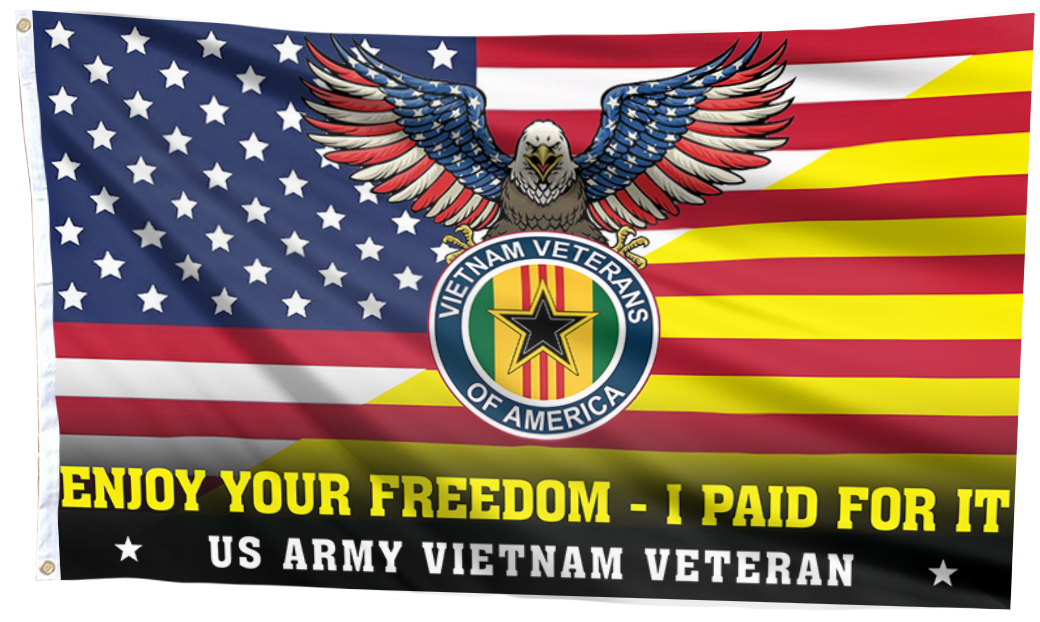 Enjoy Your Freedom, I Paid for It Flag