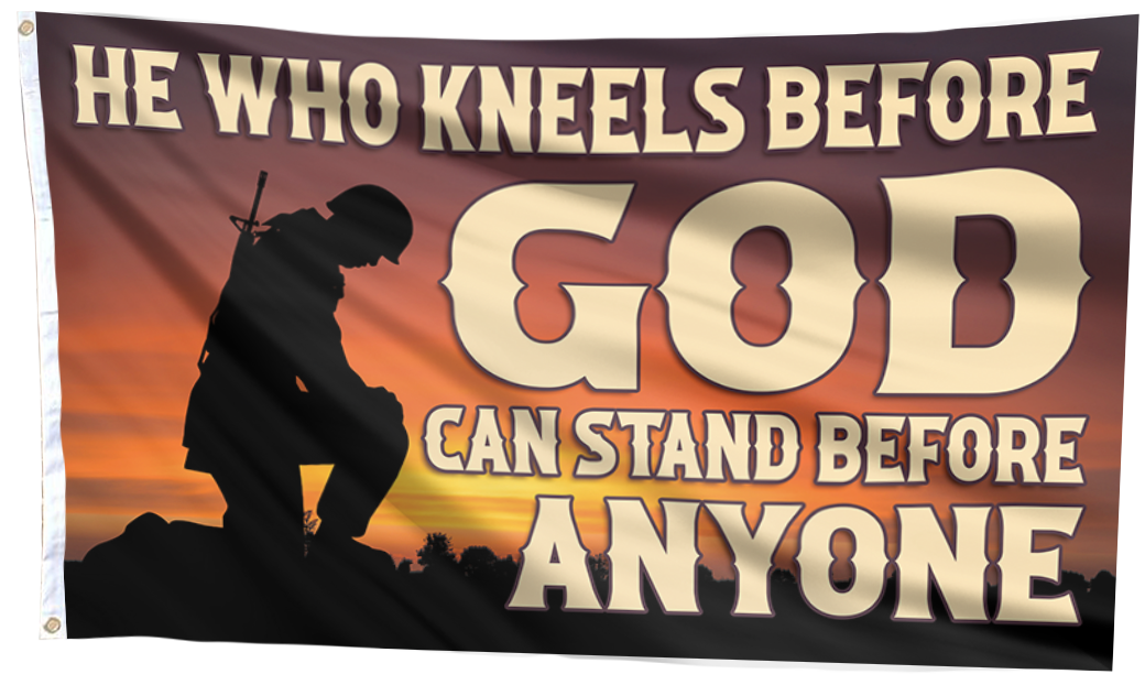 He Who Kneels Before God Flag