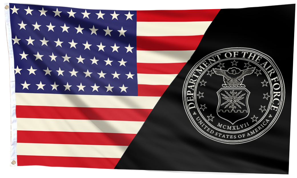 Air Force Seal Logo Flag