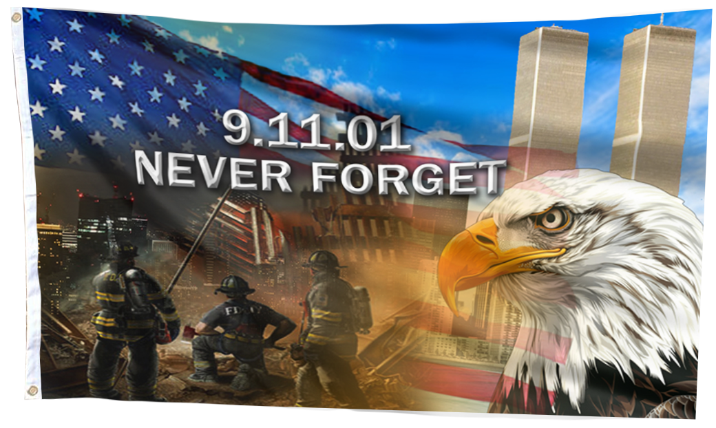 Never Forget 911 Flag