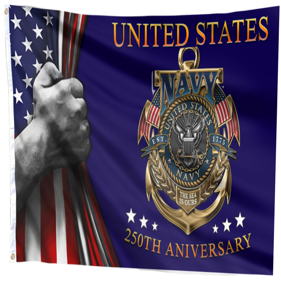 250th Anniversary US Navy Flag