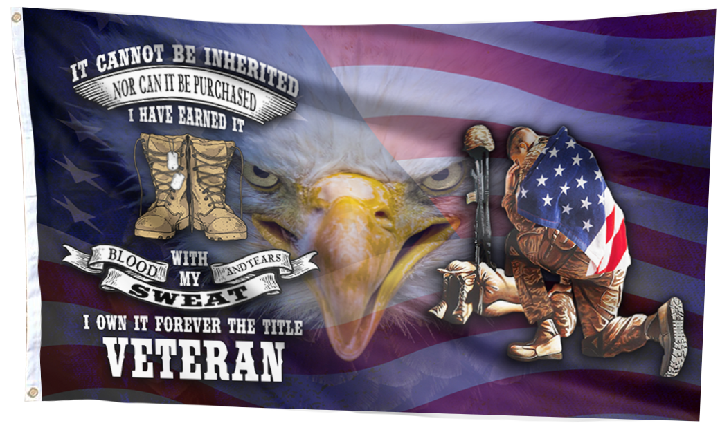 Veteran - Blood, Sweat and Tears Flag