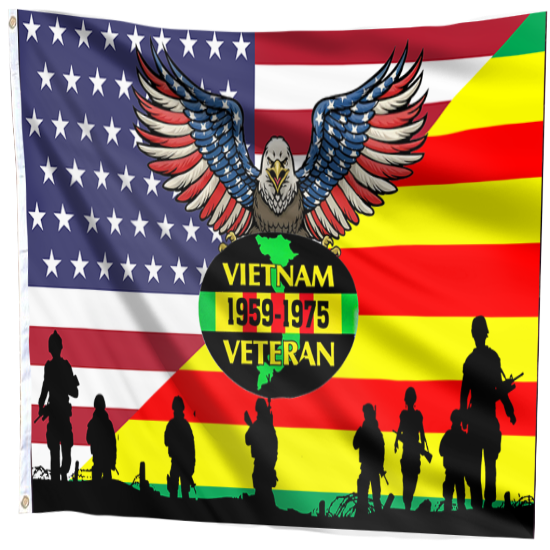 Vietnam Veteran Eagle Of Freedom Flag