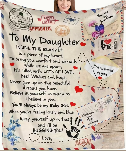 To My Daughter Blanket - Gift For Daughter