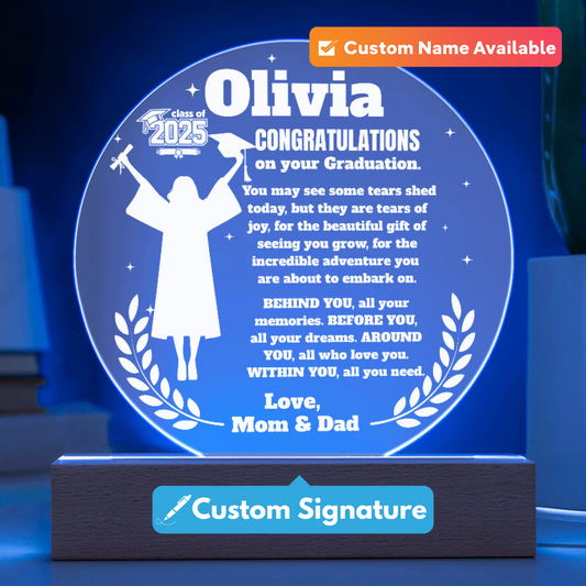 To Our Amazing Daughter Graduation Plaque – Congratulations On Your Graduation
