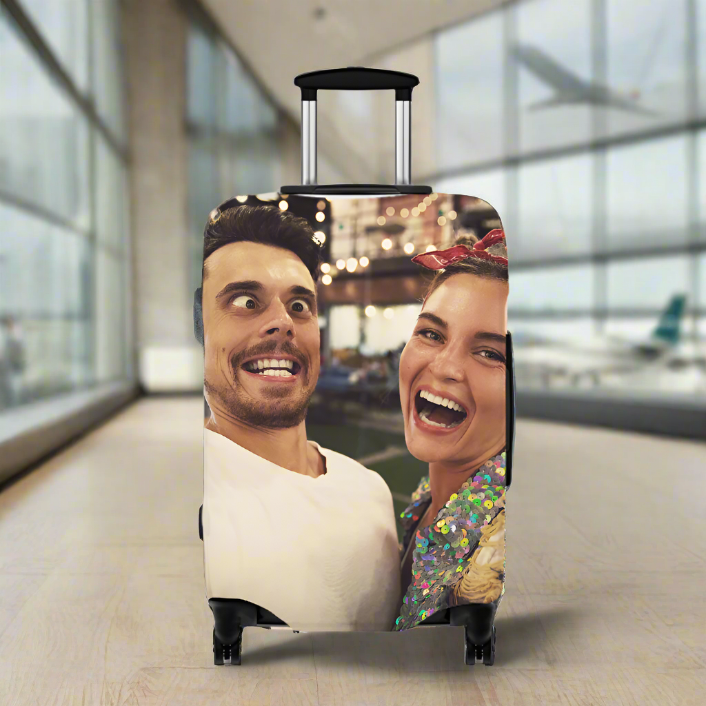 Personalized Travel Luggage Cover - Custom Funny Photos