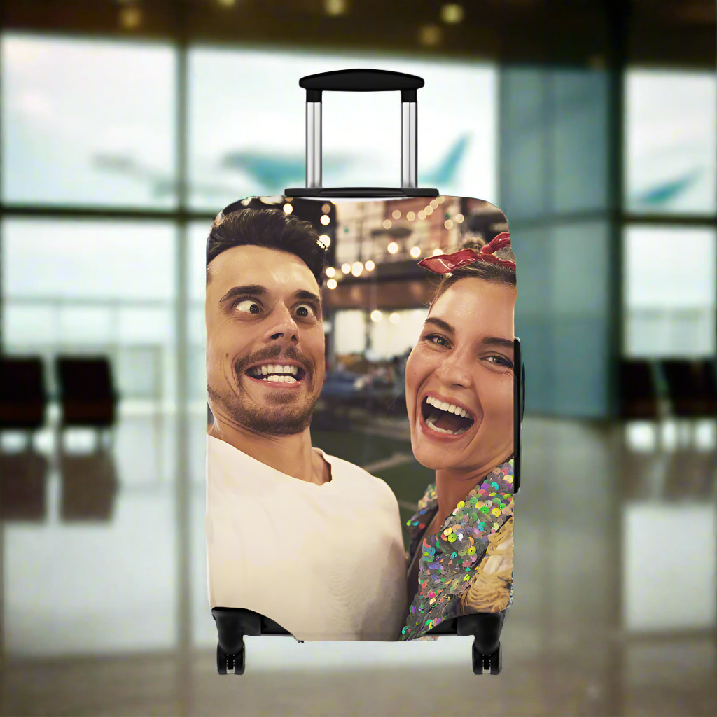 Personalized Travel Luggage Cover - Custom Funny Photos