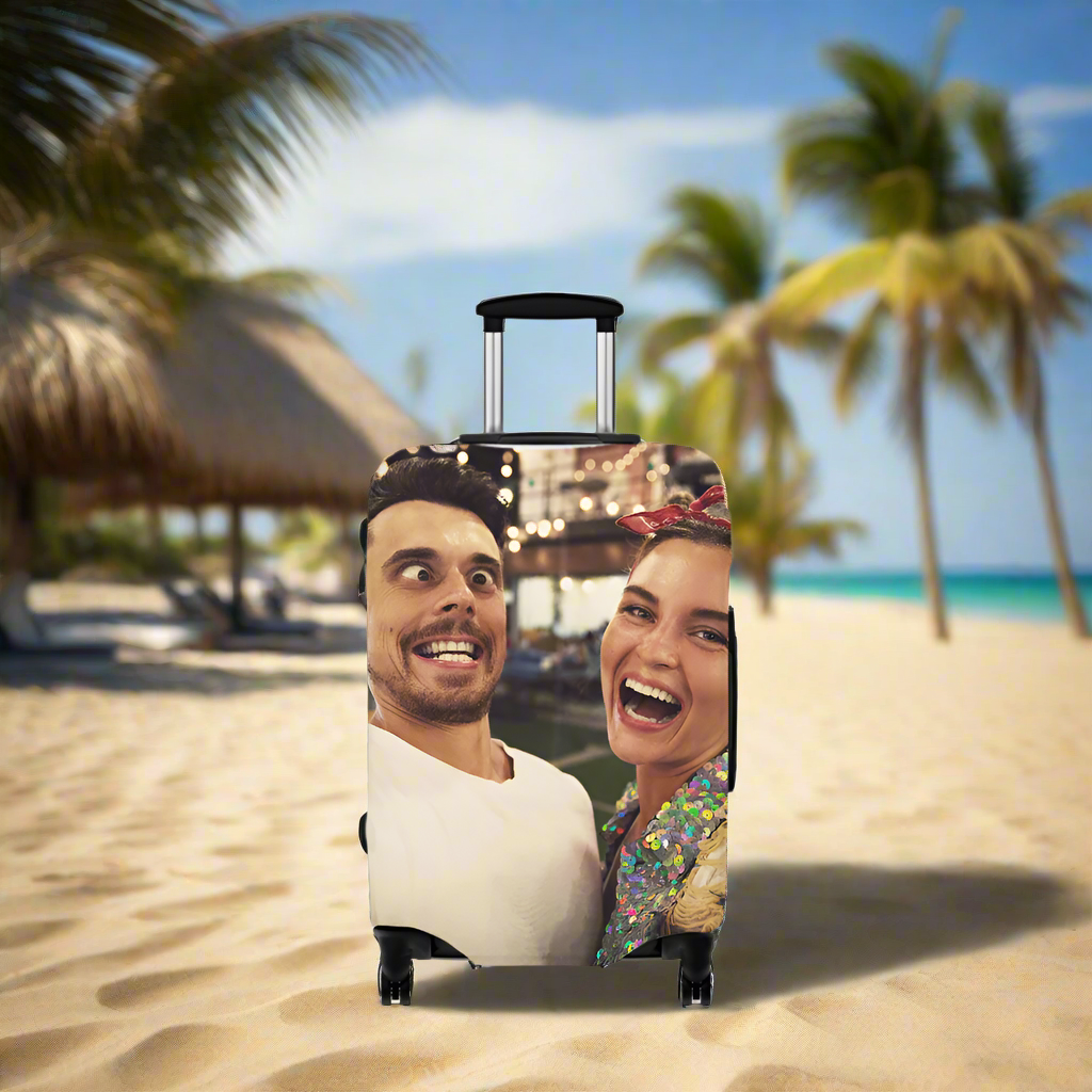 Personalized Travel Luggage Cover - Custom Funny Photos