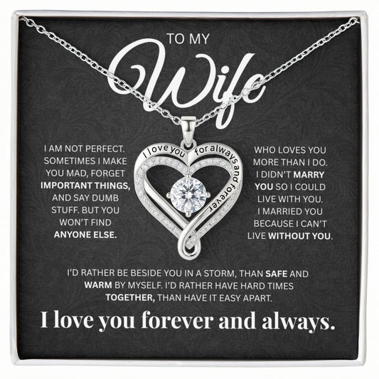 To My Wife - Love You Forever & Always Necklace
