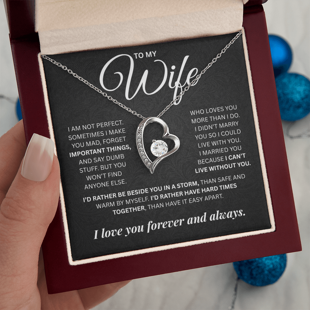 To My Wife | Forever and Always | Forever Love Necklace