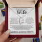 To My Beautiful Wife | Love Of My Life | Forever Love Necklace