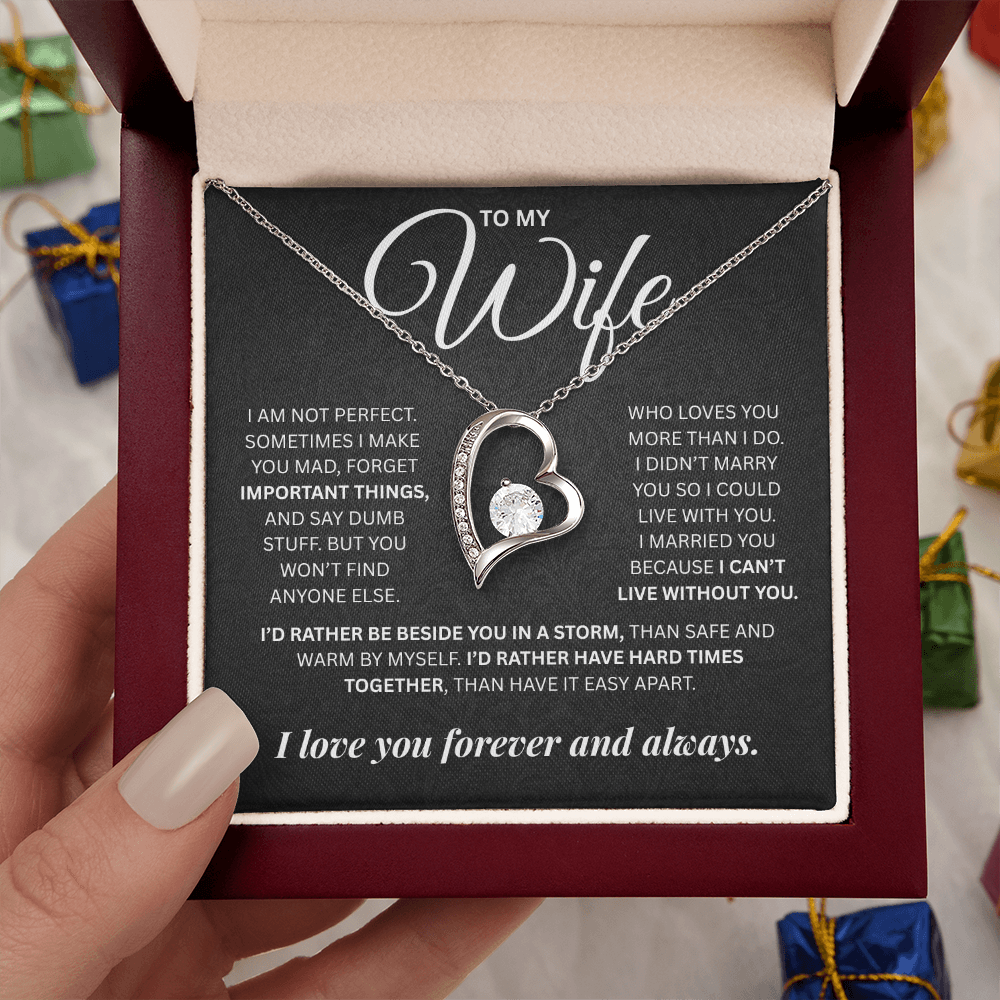 To My Wife | Forever and Always | Forever Love Necklace