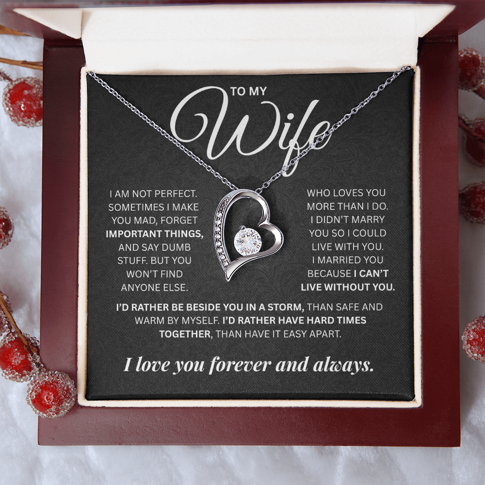 To My Wife | Forever and Always | Forever Love Necklace