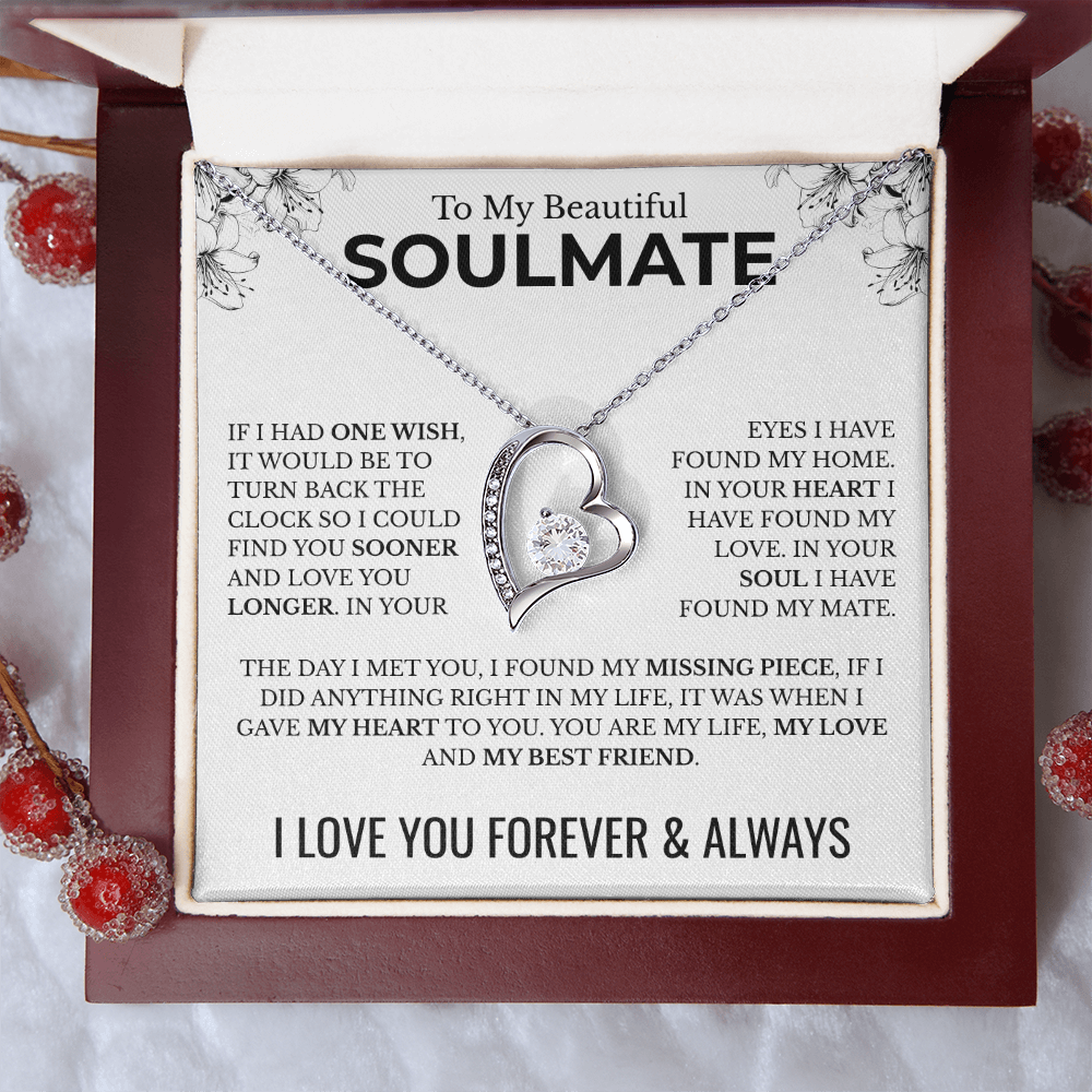 To My Soulmate | One Wish | Forever Love Necklace