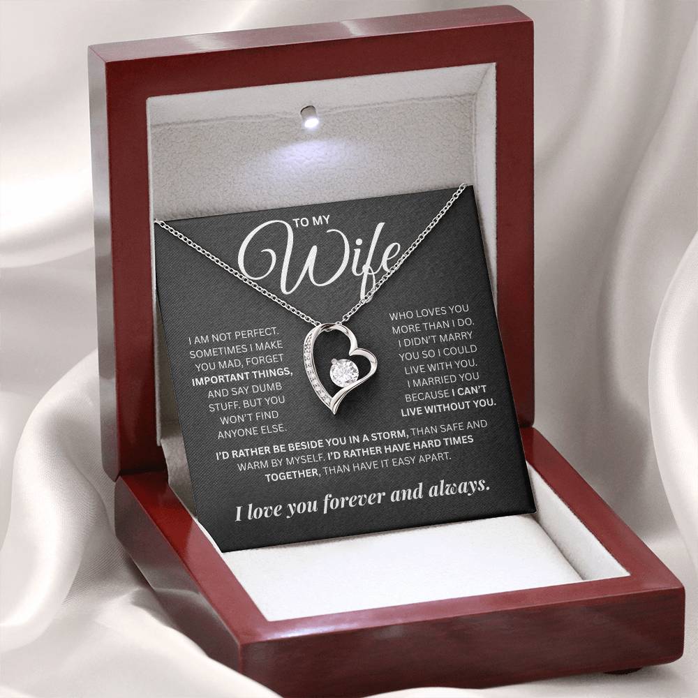 To My Wife | Forever and Always | Forever Love Necklace