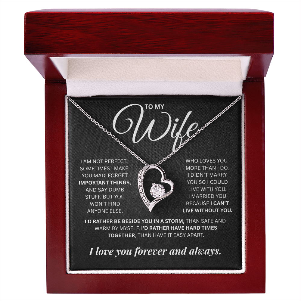 To My Wife | Forever and Always | Forever Love Necklace