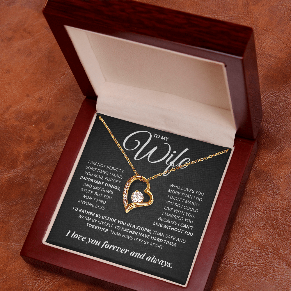 To My Wife | Forever and Always | Forever Love Necklace