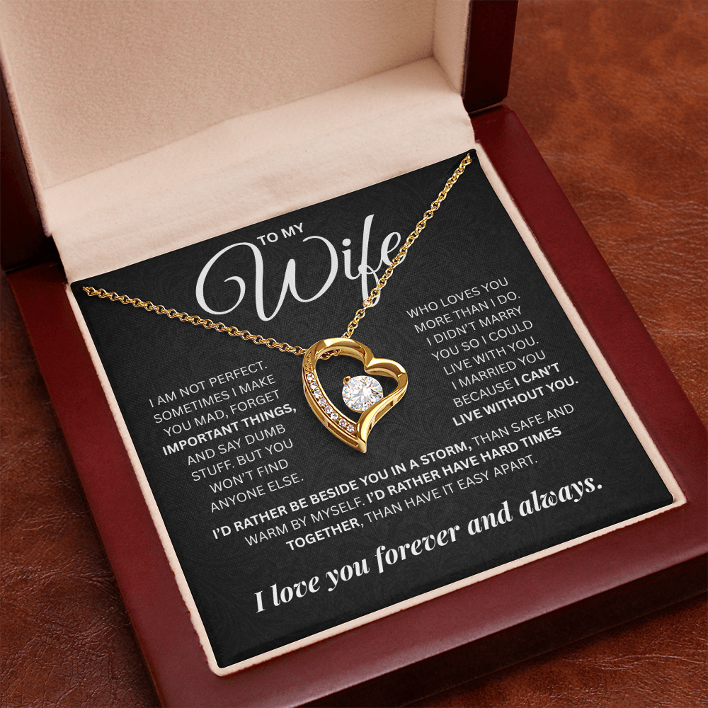 To My Wife | Forever and Always | Forever Love Necklace