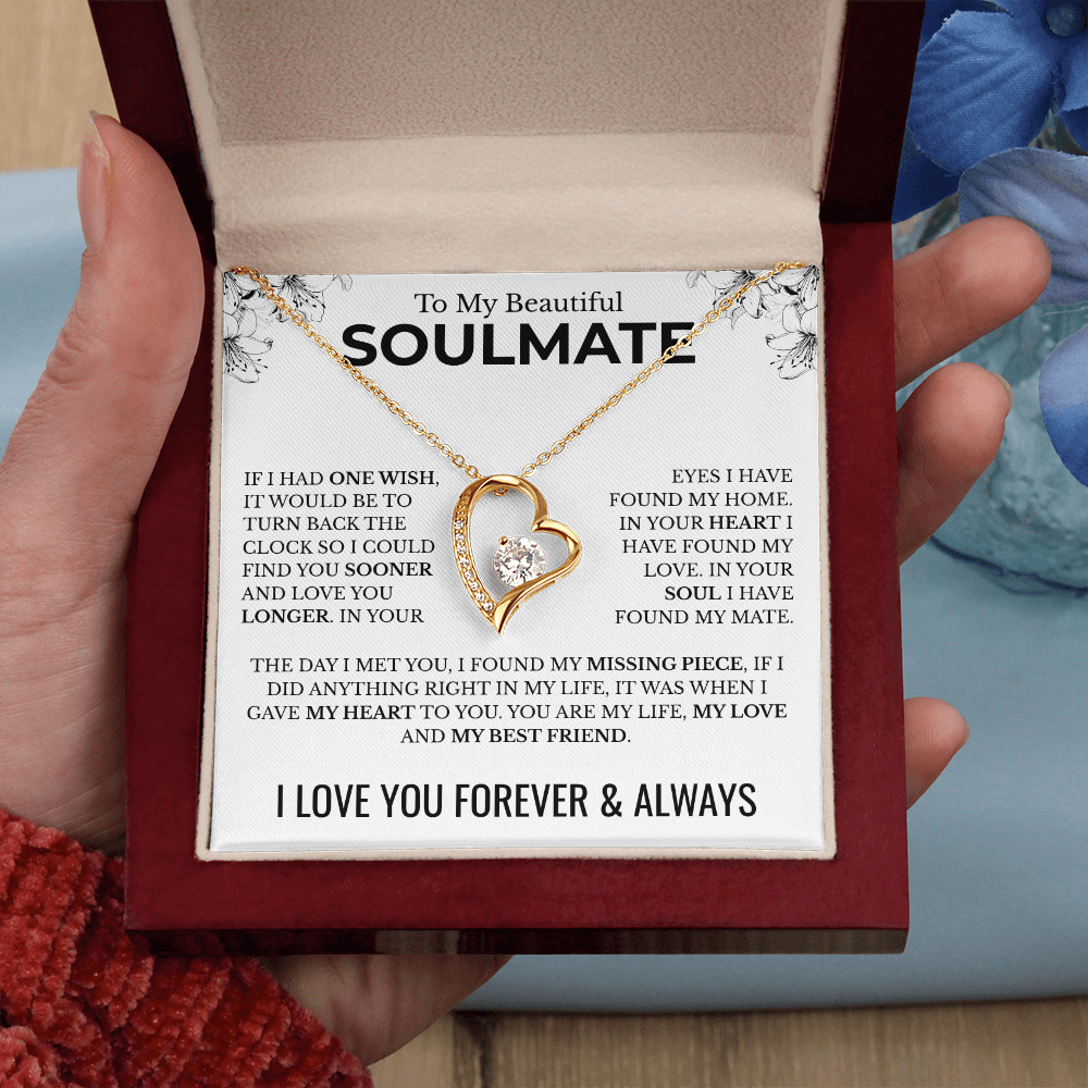 To My Soulmate | One Wish | Forever Love Necklace