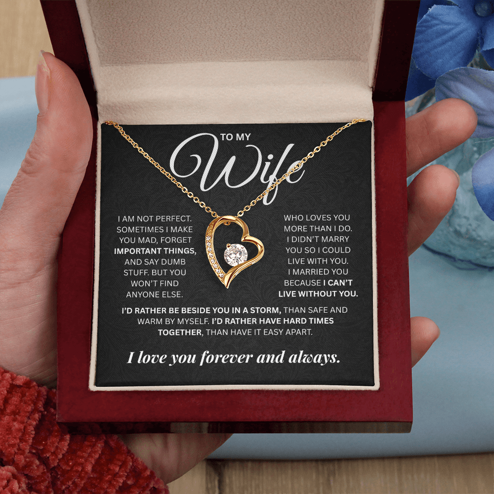 To My Wife | Forever and Always | Forever Love Necklace