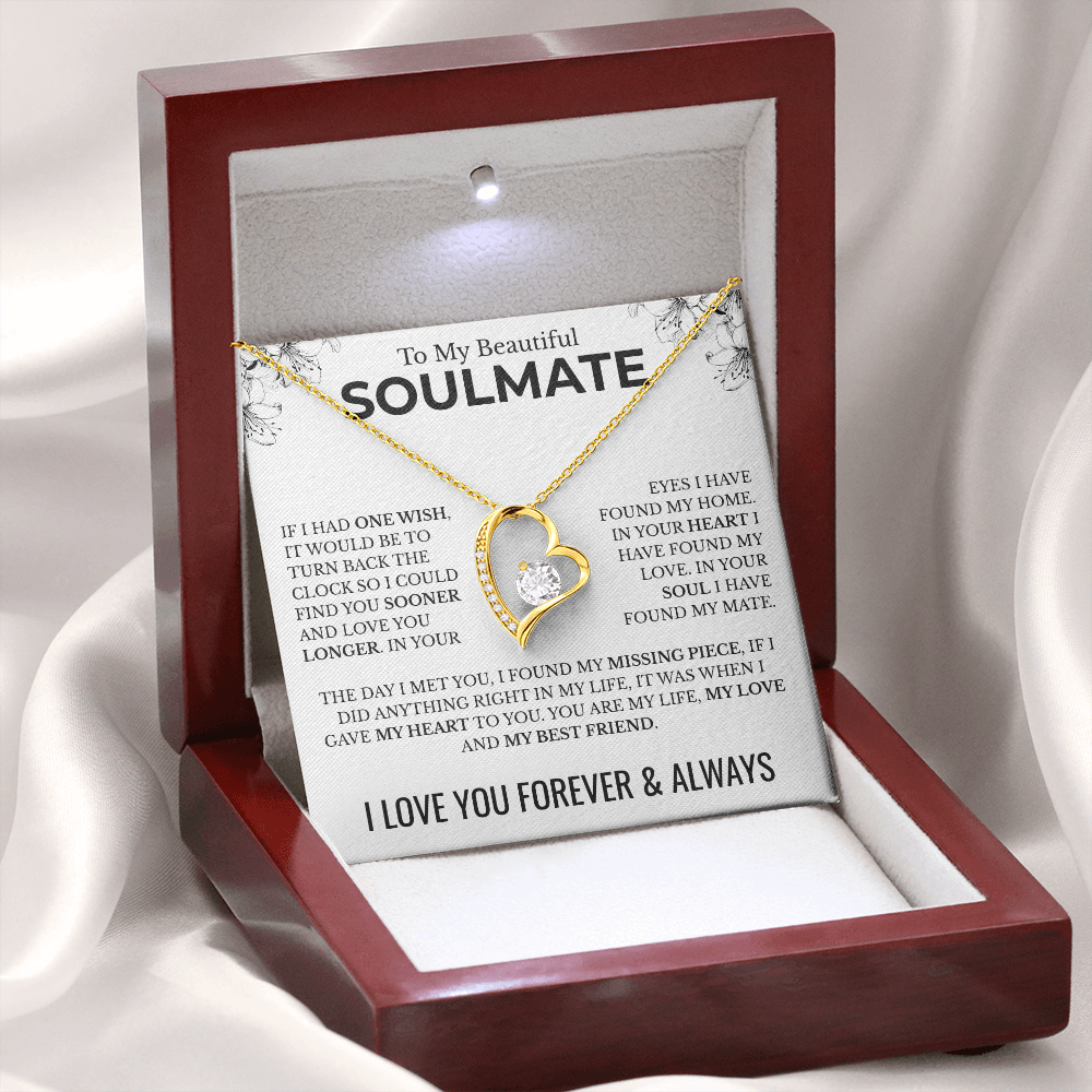 To My Soulmate | One Wish | Forever Love Necklace