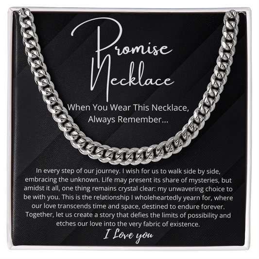 Promise Necklace For Him, Boyfriend Gift