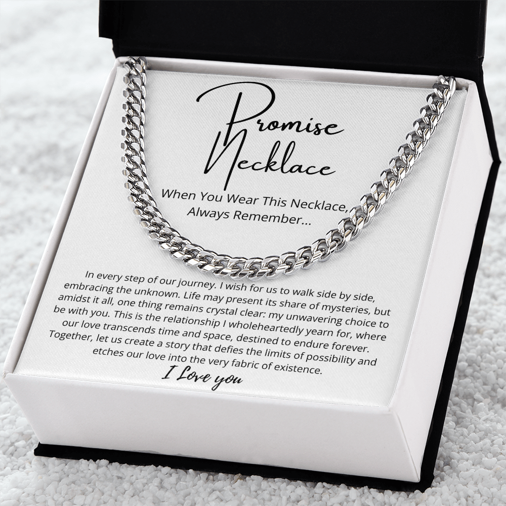 Promise Necklace For Him, Boyfriend Gift