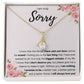 I AM TRULY SORRY APOLOGY ALLURING NECKLACE