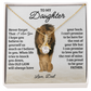 To My Daughter Necklace - Never Forget That I Love You