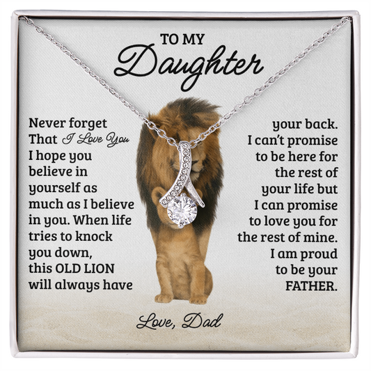 To My Daughter Necklace - Never Forget That I Love You