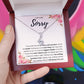 I AM TRULY SORRY APOLOGY ALLURING NECKLACE