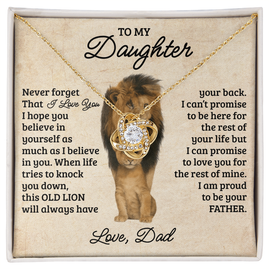 To My Daughter – Always in My Heart Necklace Gift