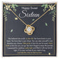 HAPPY  SWEET SIXTEEN FAITH LOVE KNOT NECKLACE