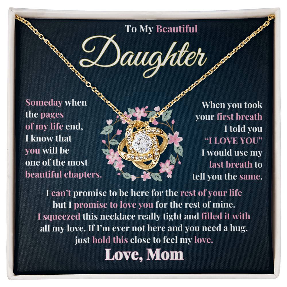 Unbreakable Bond | Love Knot Necklace Gift for Daughter