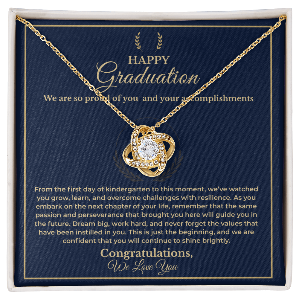 Dream Big Graduation Message Card Necklace - Gift For Daughter