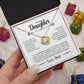 To My Daughter | You are Braver Than You Believe (Love Knot Necklace)