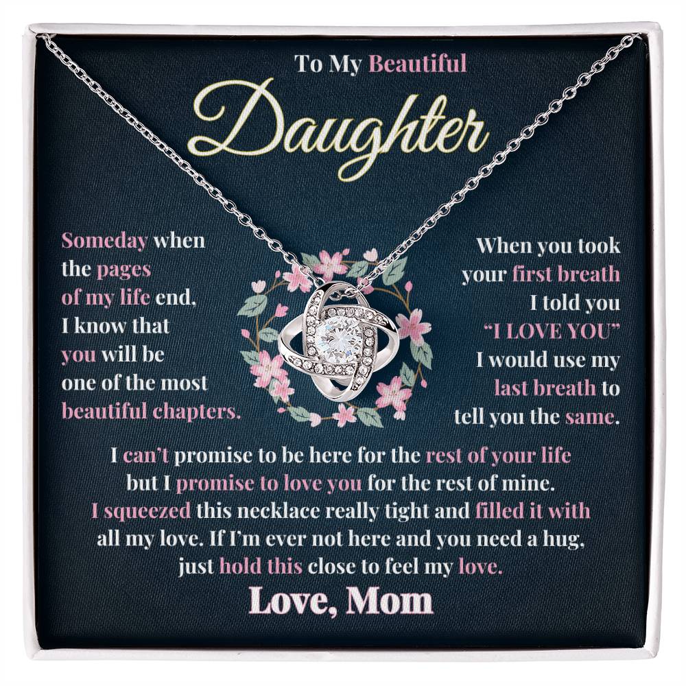 Unbreakable Bond | Love Knot Necklace Gift for Daughter